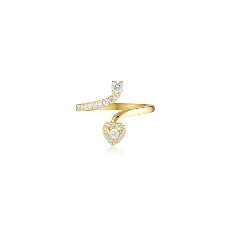Georgini Signature Sealed With A Kiss Ring - Gold