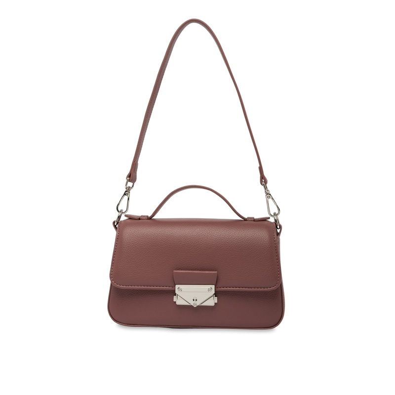 Mocha Brooklyn Messenger Crossbody Bag - Tulipwood