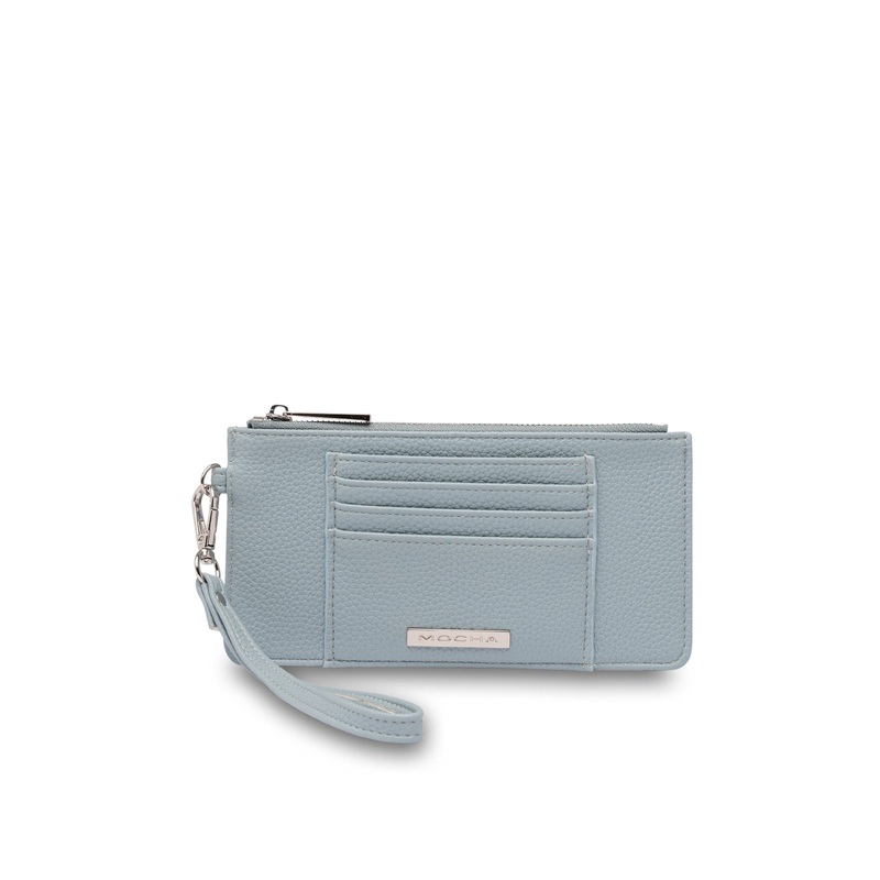 Mocha Longline Coin Card Holder - Blue