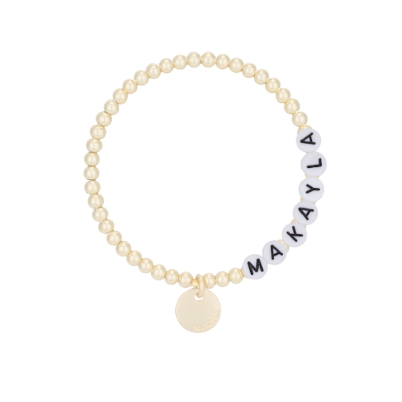 Mocha Name-It Customisable Bracelet 4mm - Gold - Customer's Product with price 39.95 ID 0kDFQPEKce-Jjpp-Un7cQf5-