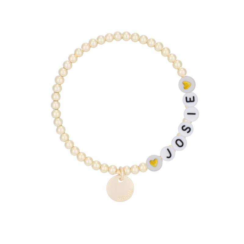 Mocha Name-It Customisable Bracelet 4mm - Gold - Customer's Product with price 39.95 ID eBx18_BLDVvet6tIrOvlspT_