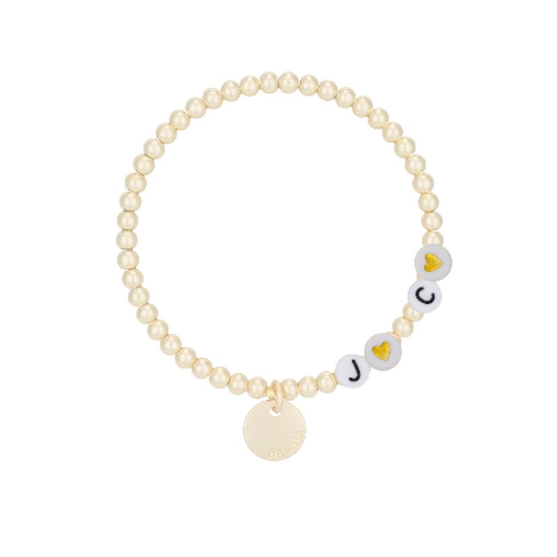 Mocha Name-It Customisable Bracelet 4mm - Gold - Customer's Product with price 39.95 ID f4Zs61jhnnWXlIVJ04IF4cyB