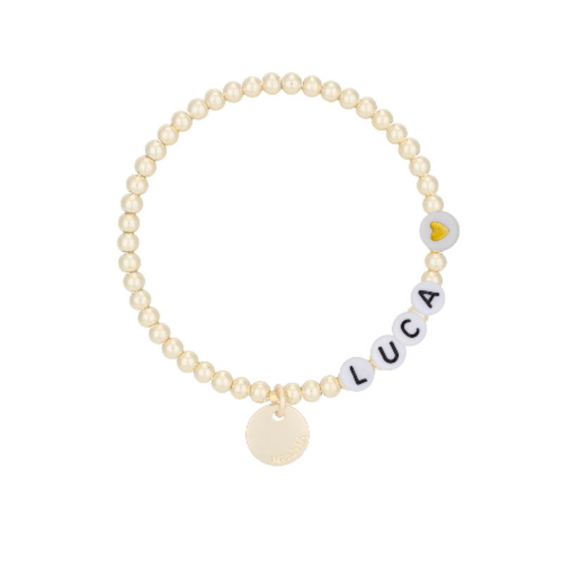 Mocha Name-It Customisable Bracelet 4mm - Gold - Customer's Product with price 39.95 ID FwRi92kryPRsrIojGa9bjlLm