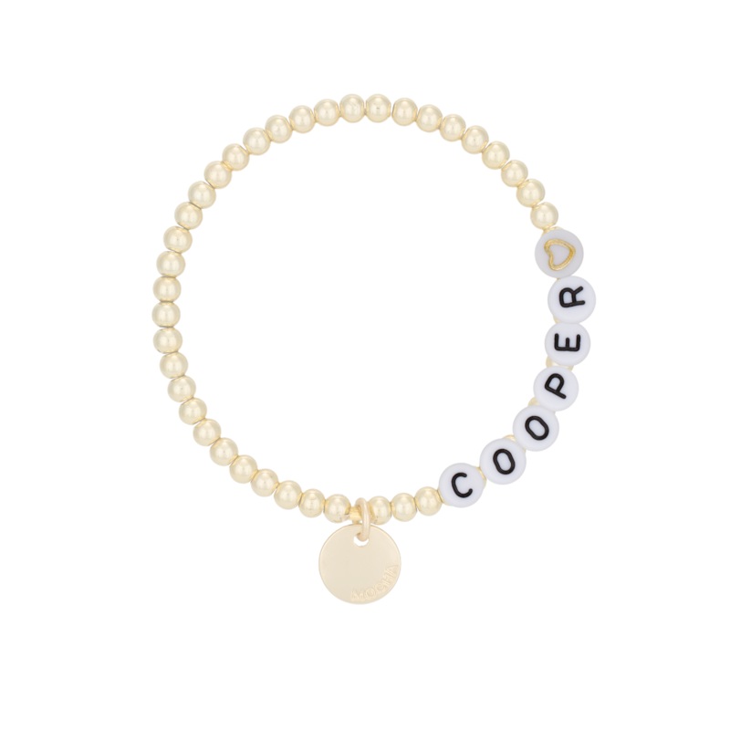 Mocha Name-It Customisable Bracelet 4mm - Gold - Customer's Product with price 39.95 ID xMavbB6fDaxjk8gK9-q_uskb