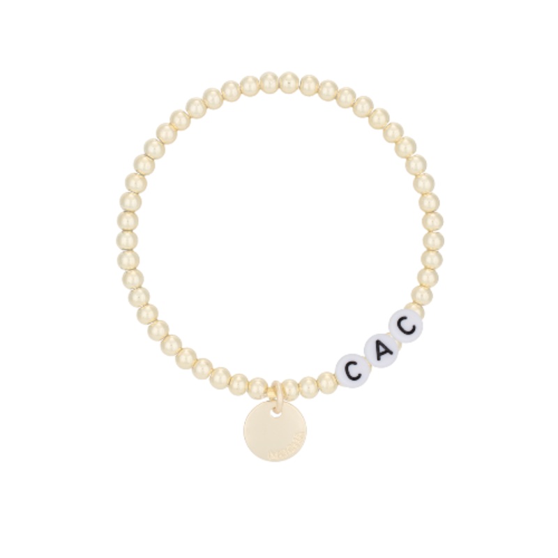 Mocha Name-It Customisable Bracelet 4mm - Gold - Customer's Product with price 39.95 ID ZhQjLkKwDb_6SBFQ078tPaOv