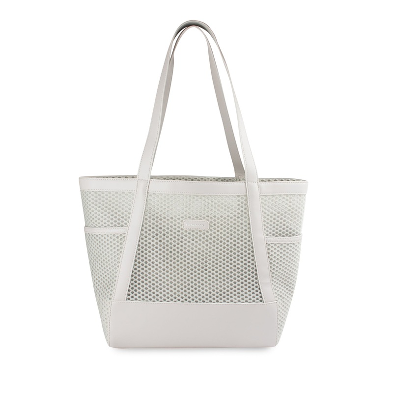 Mocha Summer Beach Bag- Grey