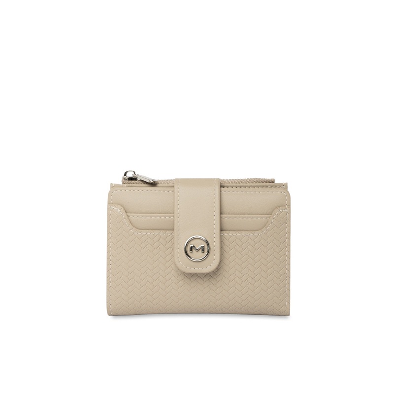 Mocha Tessa Compact Wallet - Taupe