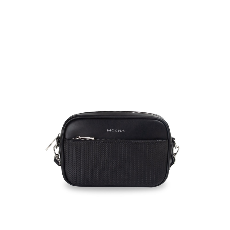 Mocha Tessa Crossbody Bag- Black