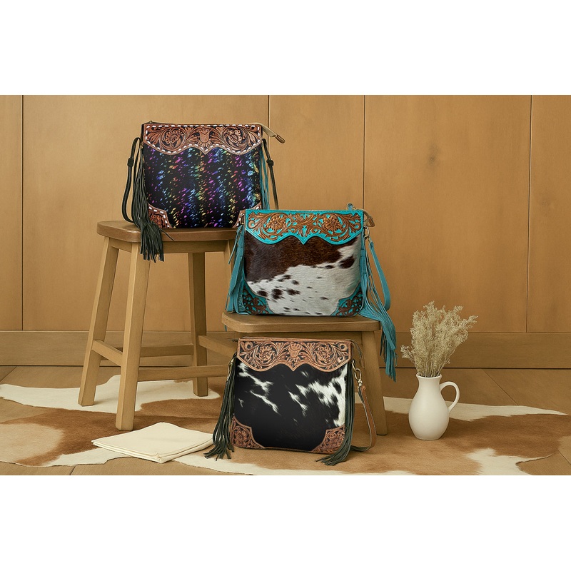 Tumbleweed Trail Fringed Hand-Tooled Bag Variant Combo