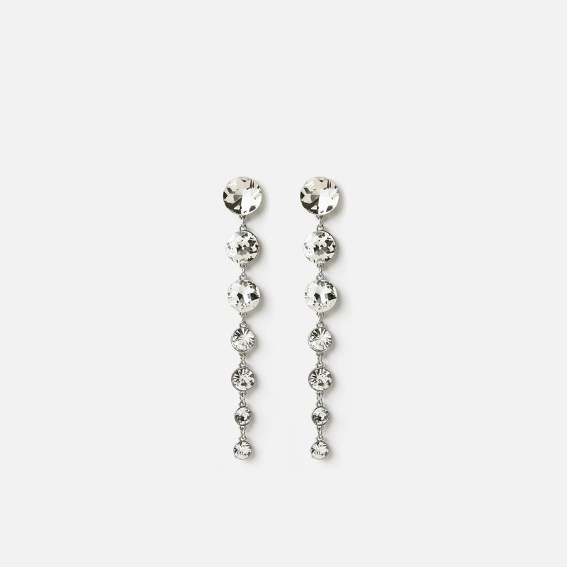 Ares pendientes largos brillantes