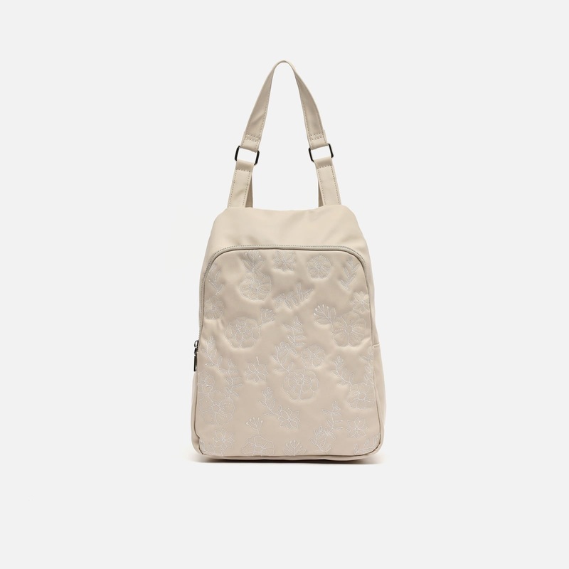 Eliette mochila antirrobo grabado floral