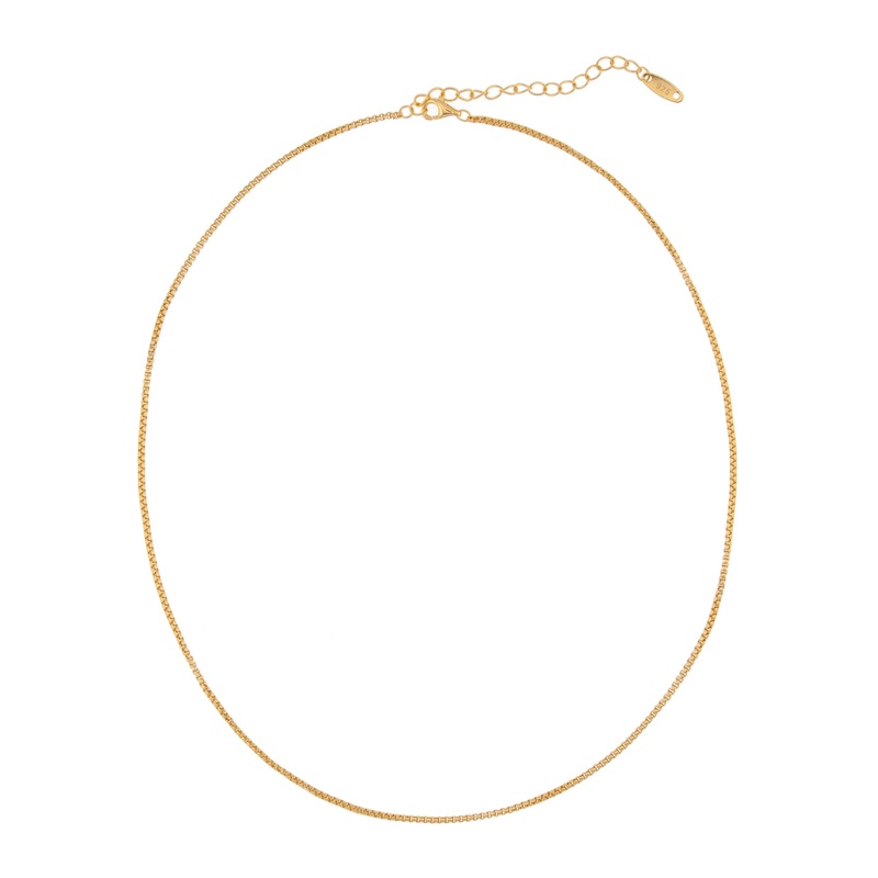 Elly Lou Classic Box Chain- Gold