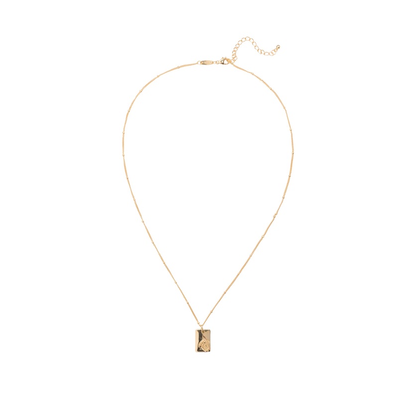 Elly Lou January Flower Necklace- Gold