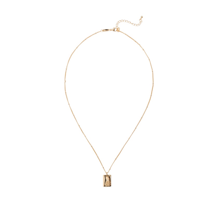 Elly Lou March Flower Necklace- Gold