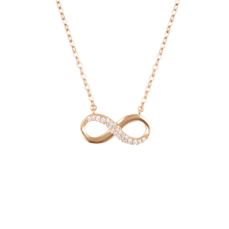 Georgini Forever Infinity Pendant w/ CZ - Rose Gold