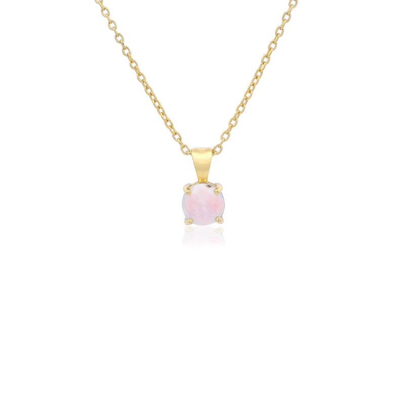 Georgini Wisteria Created Opal Pendant - Gold
