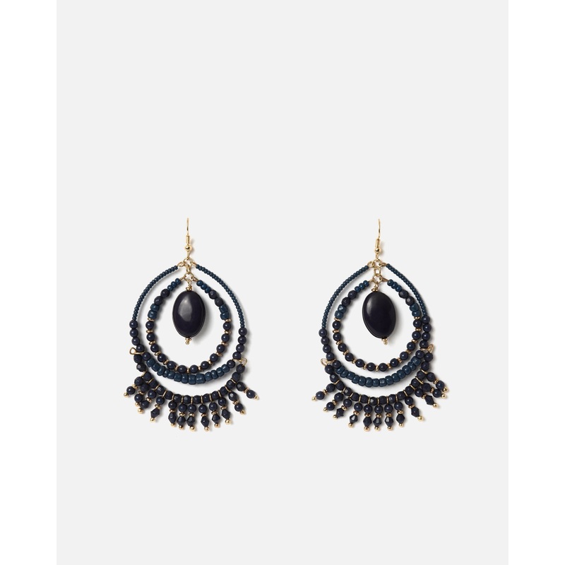 Hana pendientes largos ovalados