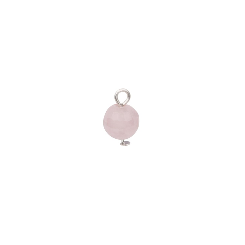 Isadora Aurelia 8mm Bead Charm - Rose Quartz