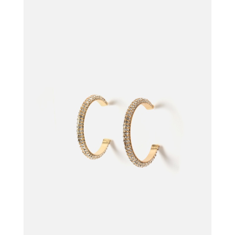 Miori pendientes de aro con strass