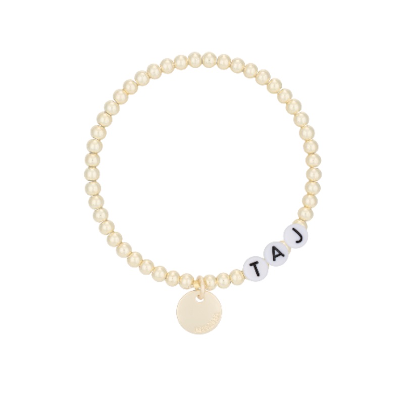 Mocha Name-It Customisable Bracelet 4mm - Gold - Customer's Product with price 39.95 ID kYjX2jQifKddQkkqPfeYbo9u