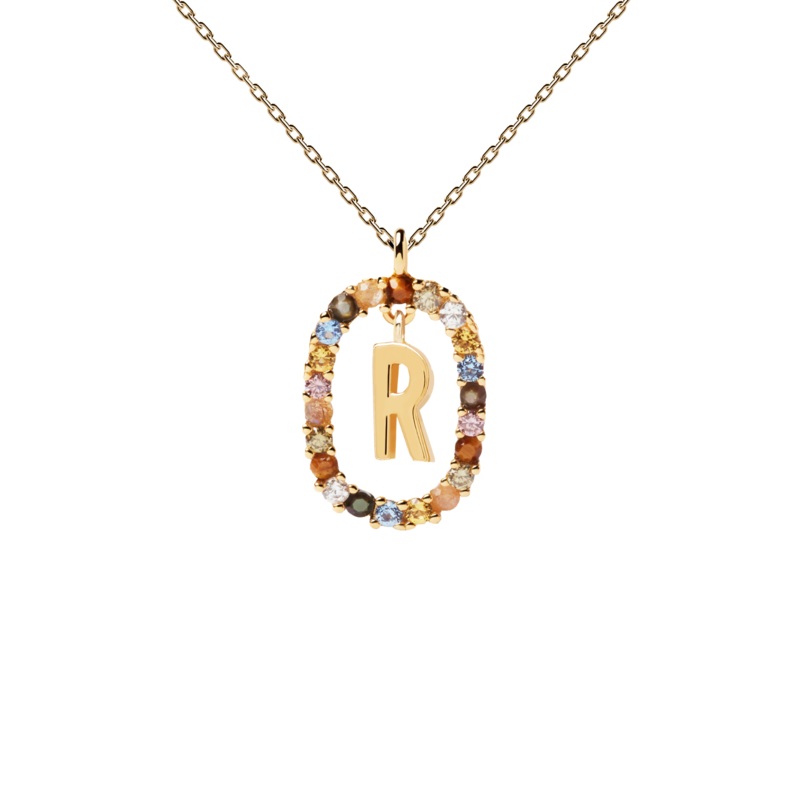 PDPAOLA Letter Necklace - R