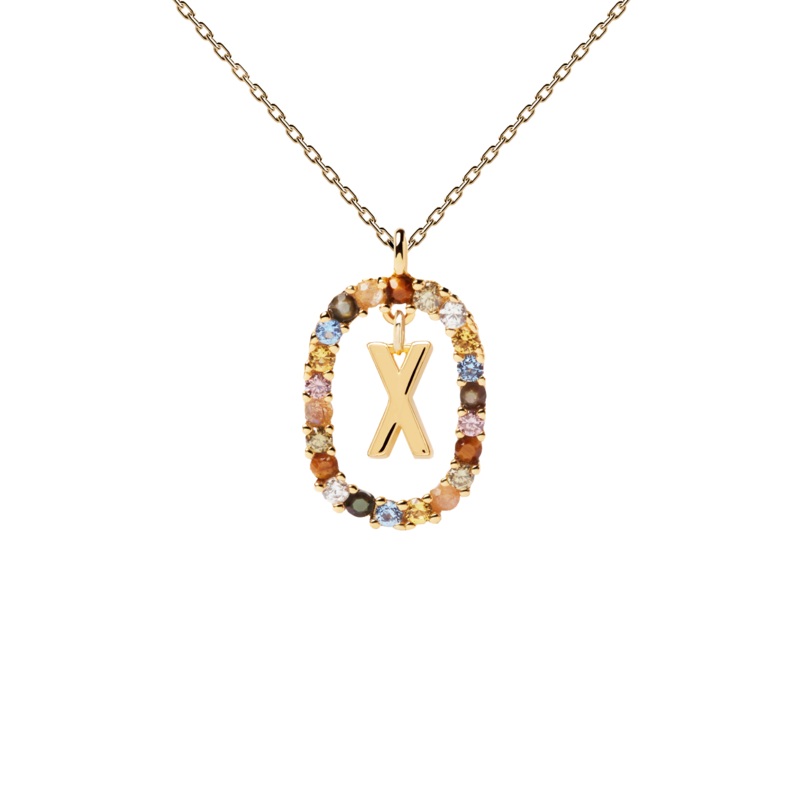 PDPAOLA Letter Necklace - X