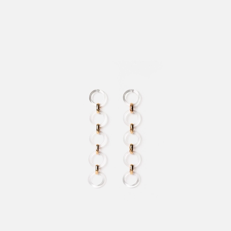 Portuna pendientes largos de crculos