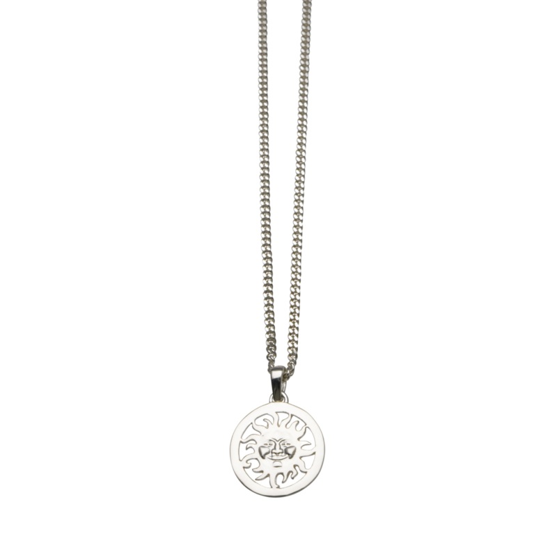 Von Treskow Fine Curb Chain Necklace w/ Sun Face