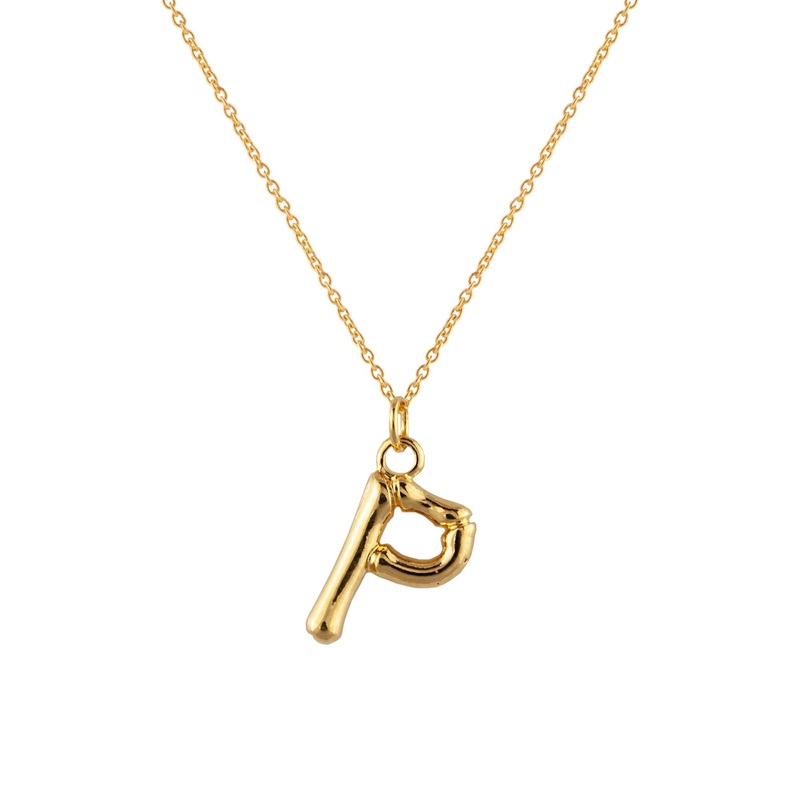 Zahar Initial Necklace - P