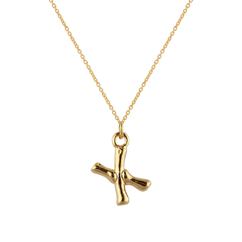 Zahar Initial Necklace - X