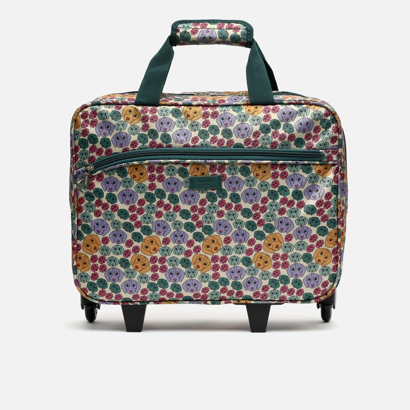 Beagle maletn con ruedas estampado