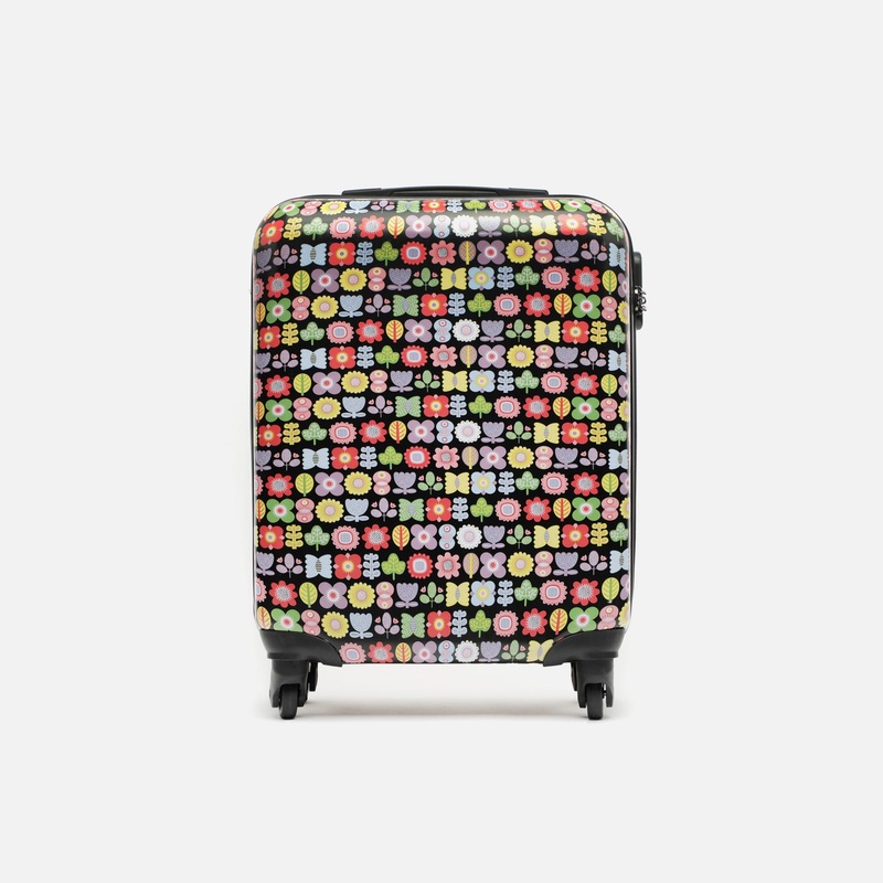 Holand maleta pequea rgida estampada