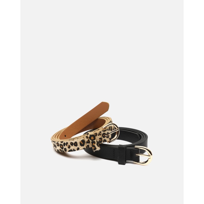 Jaguar cinturn doble fino animal print