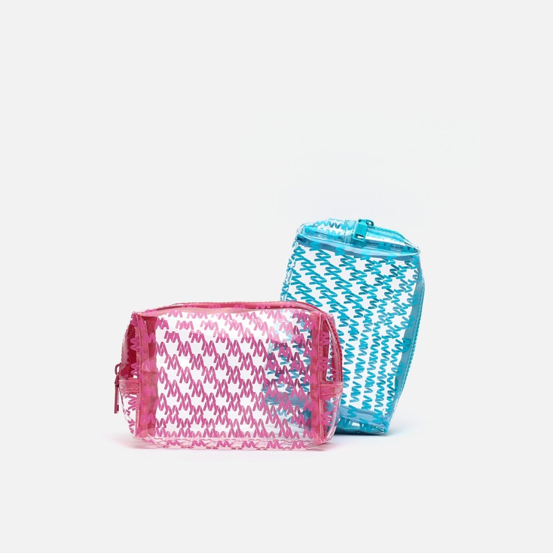 Monoplastic neceser transparente con estampado monogram