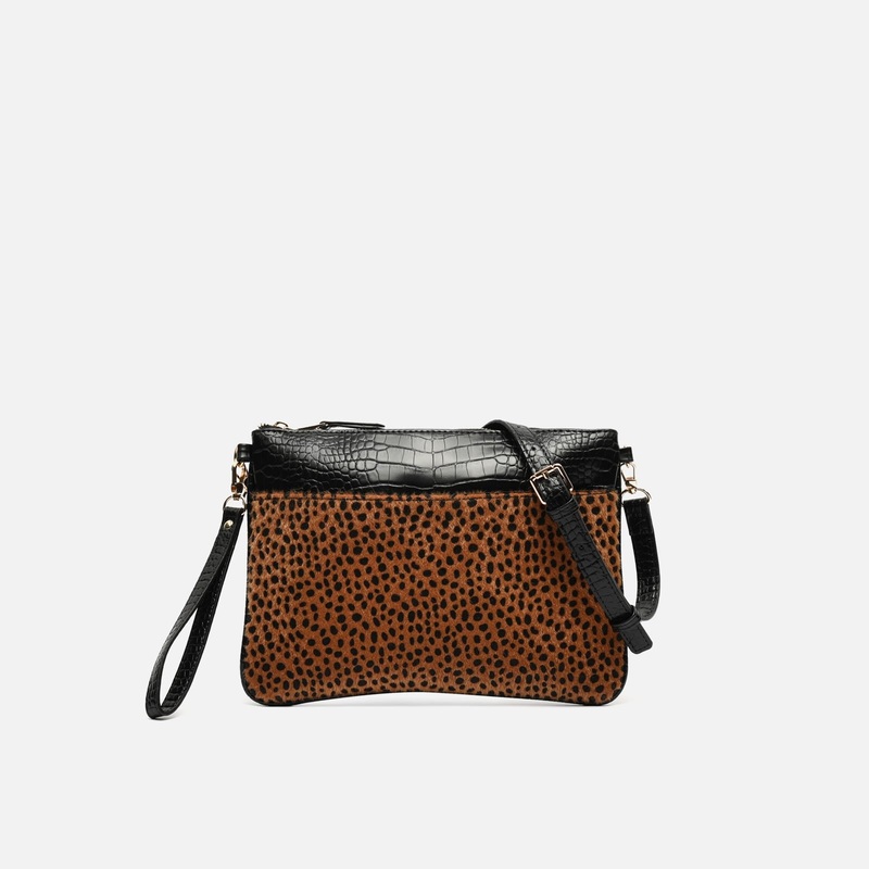 Samiras bolso bandolera pequeo animal print con asa de mano