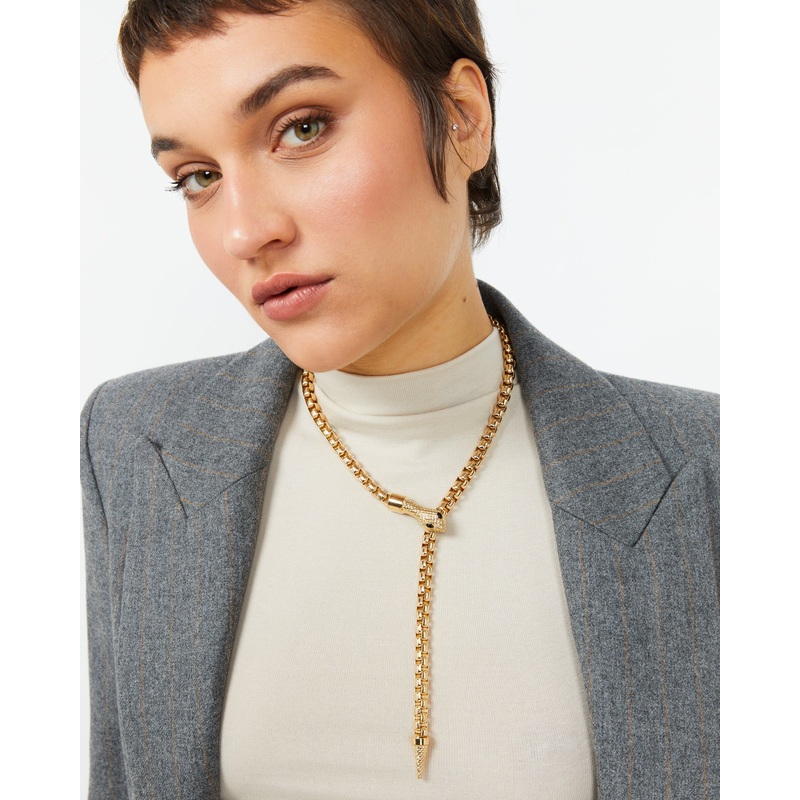 Serpis collar con forma de serpiente