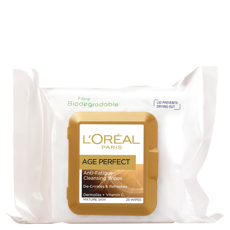 L'Oral Paris Age Perfect Anti-Fatigue Cleansing Wipes (25 Wipes)