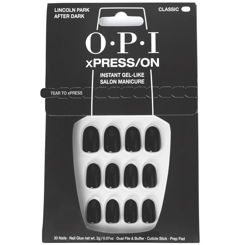 OPI xPRESS/ON Purple Black Press On Nails Gel-Like Salon Manicure - Lincoln Park After Dark