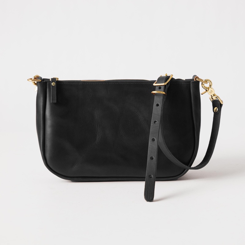 Black Double Shot Crossbody Bag
