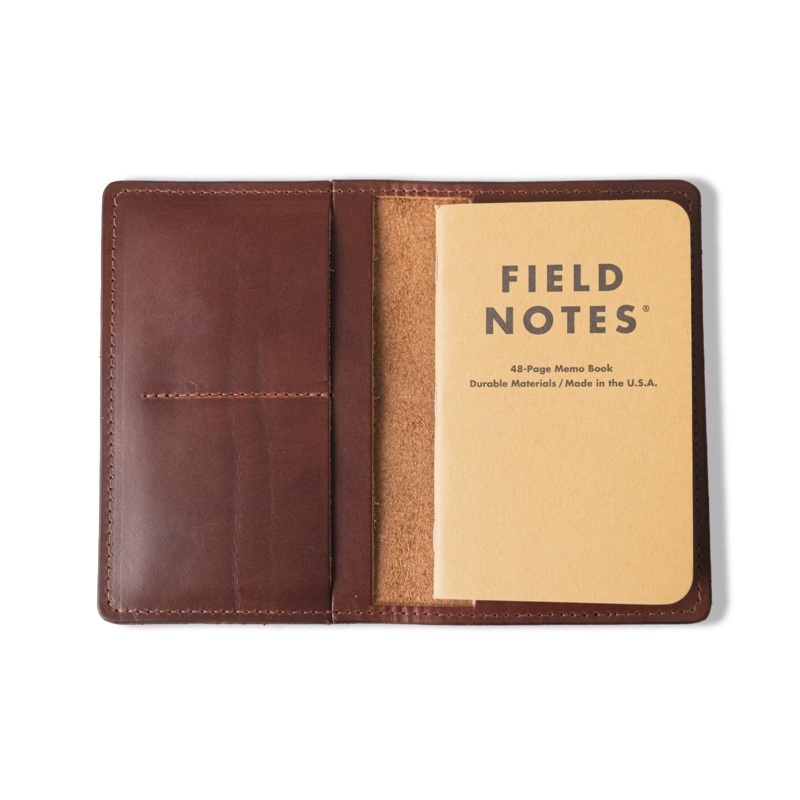 British Tan Double Shot Passport Wallet