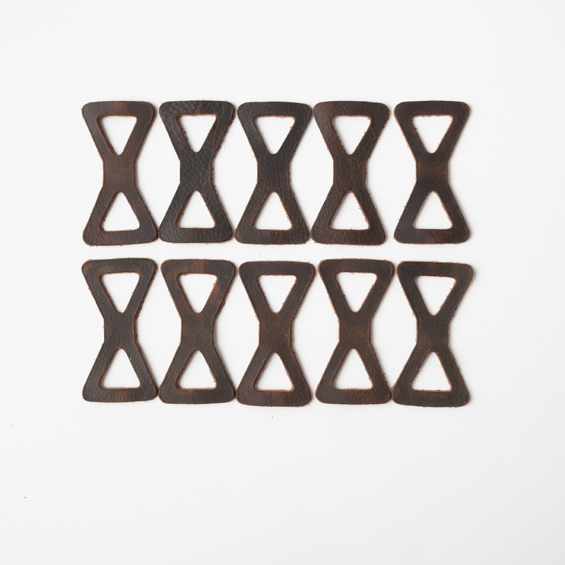 Brown Kodiak Leather Chain Links