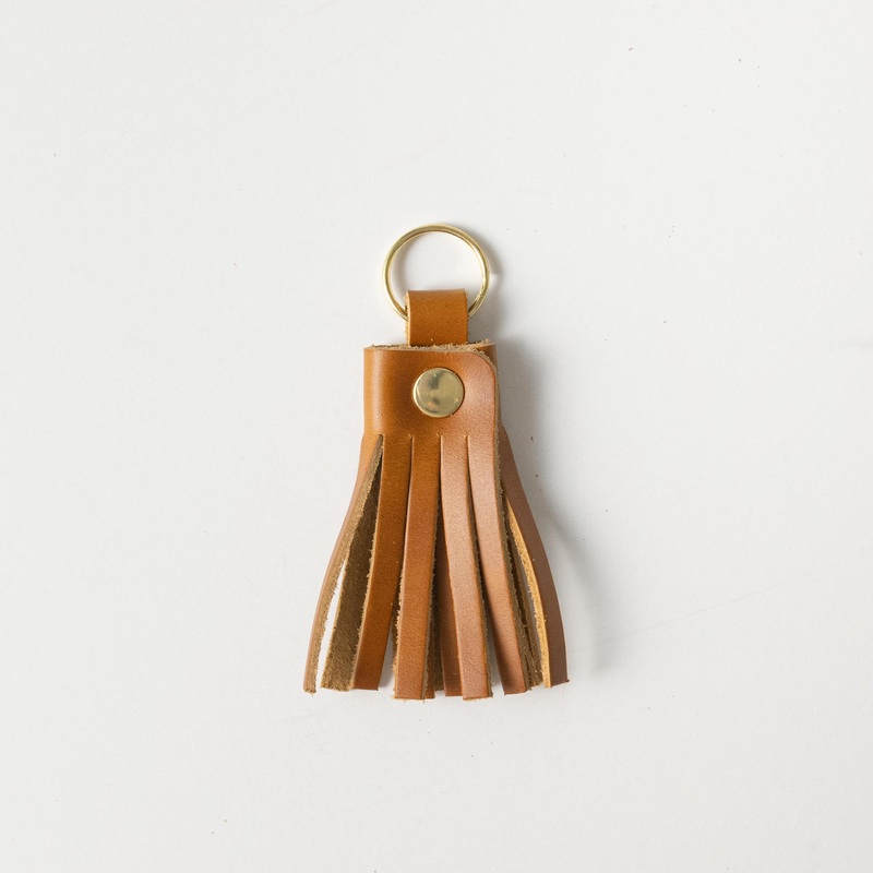 Cognac Heritage Tassel Keychain