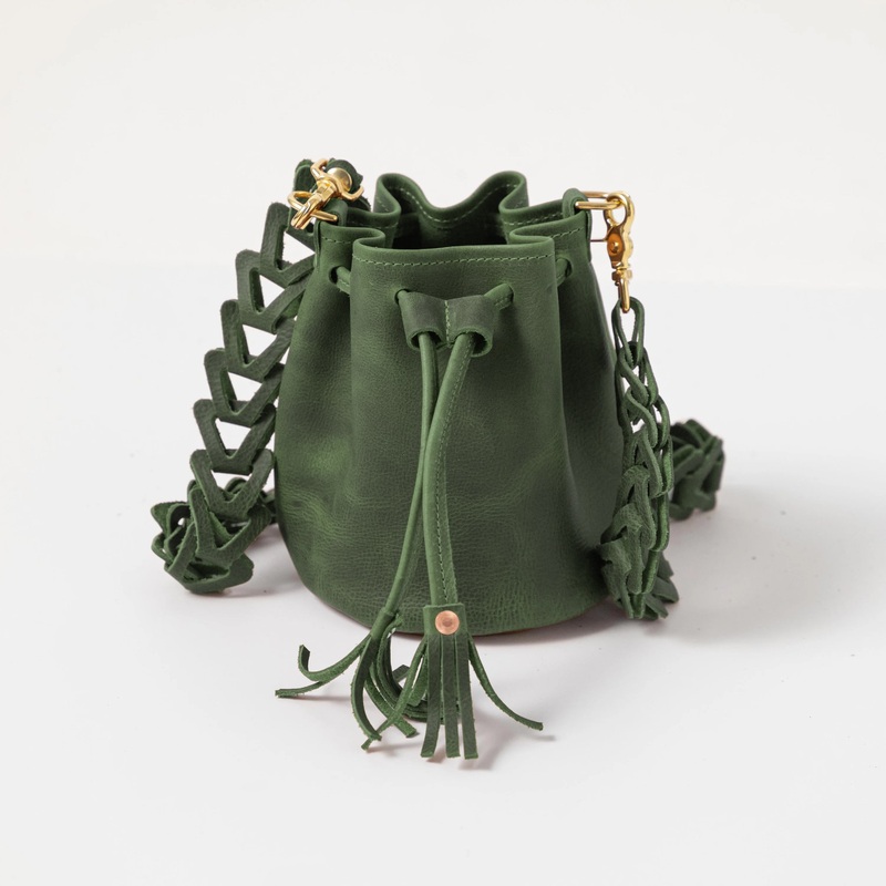 Green Kodiak Mini Bucket Bag