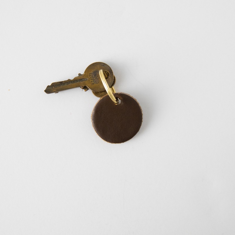 Olive Circle Key Fob