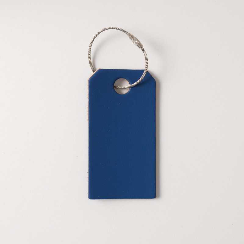 Sapphire Leather Tag