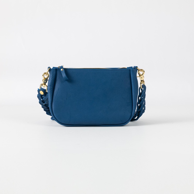 Scratch-and-Dent Cobalt Bulldog Mini Crossbody Bag