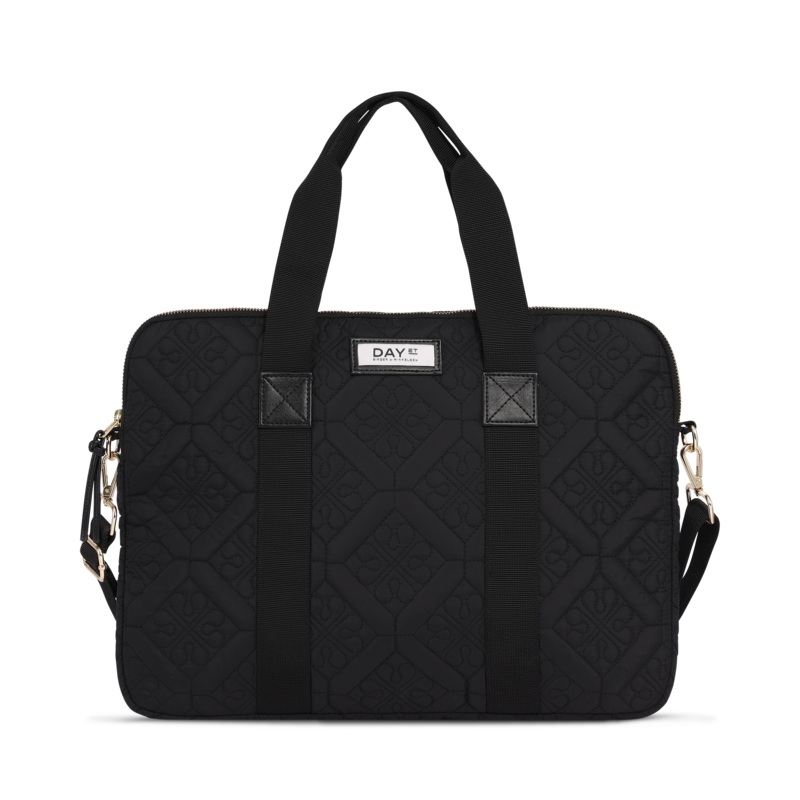 15" Floral Quilt Crossbody Computer Bag