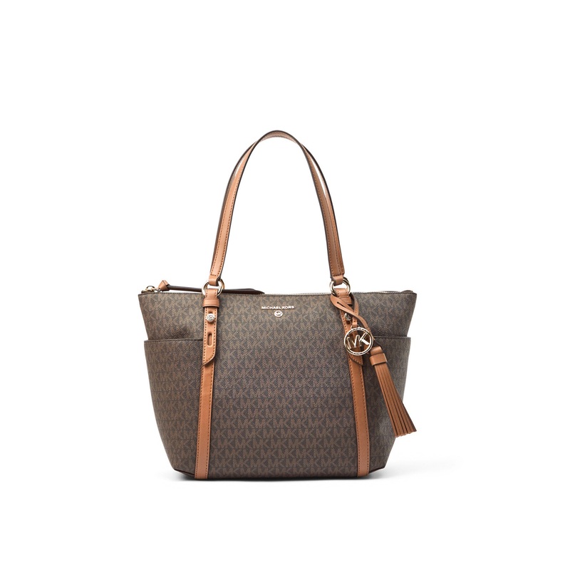 Sullivan Medium Logo Top-Zip Tote Bag