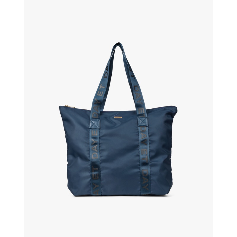 Medium Gold Logo Band Shopper Bag