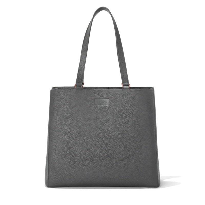 Allyn Tote in Graphite, Large